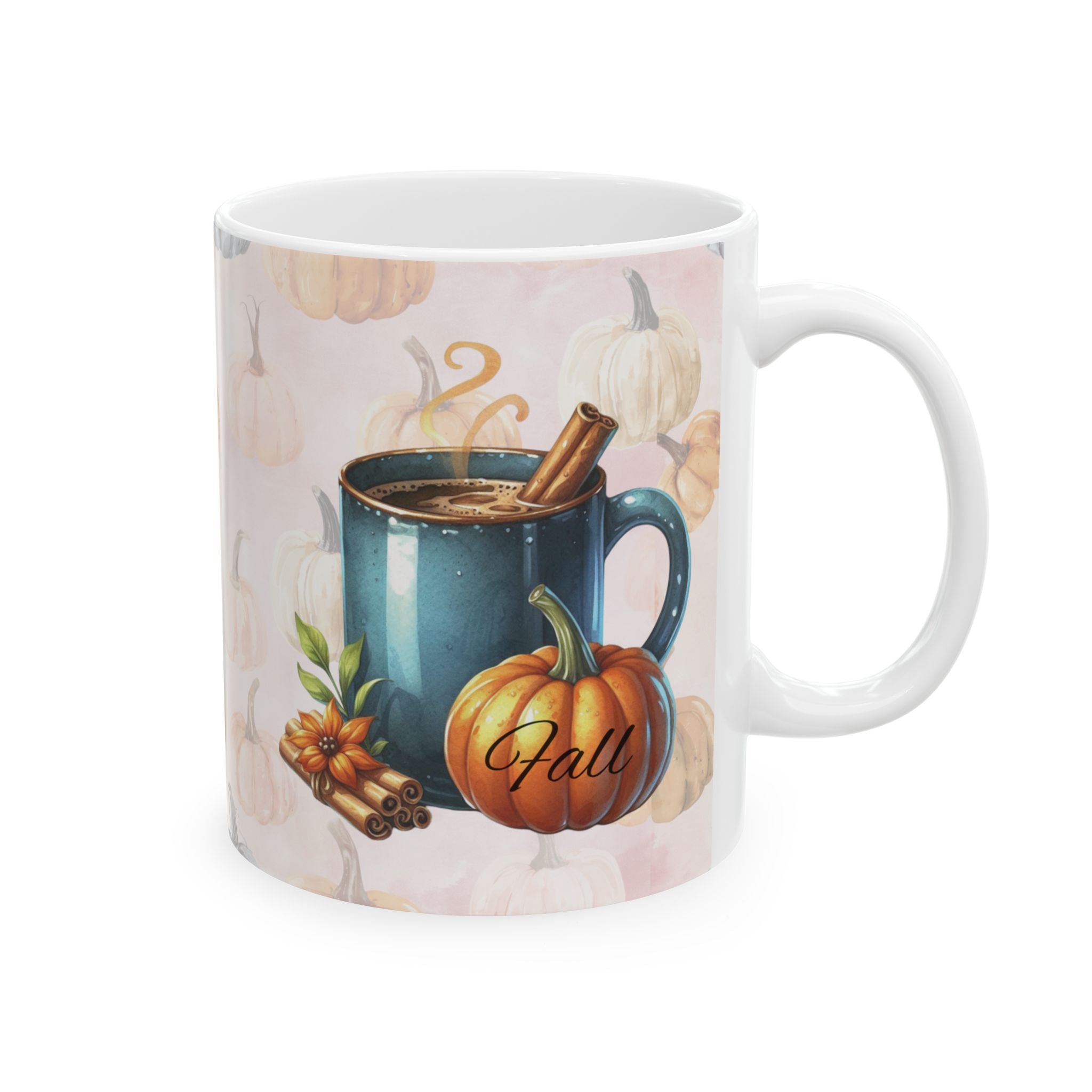 Fall Vibes Coffee Mug For Pumpkin Spice Lovers, Autumn Hot Cocoa Cup