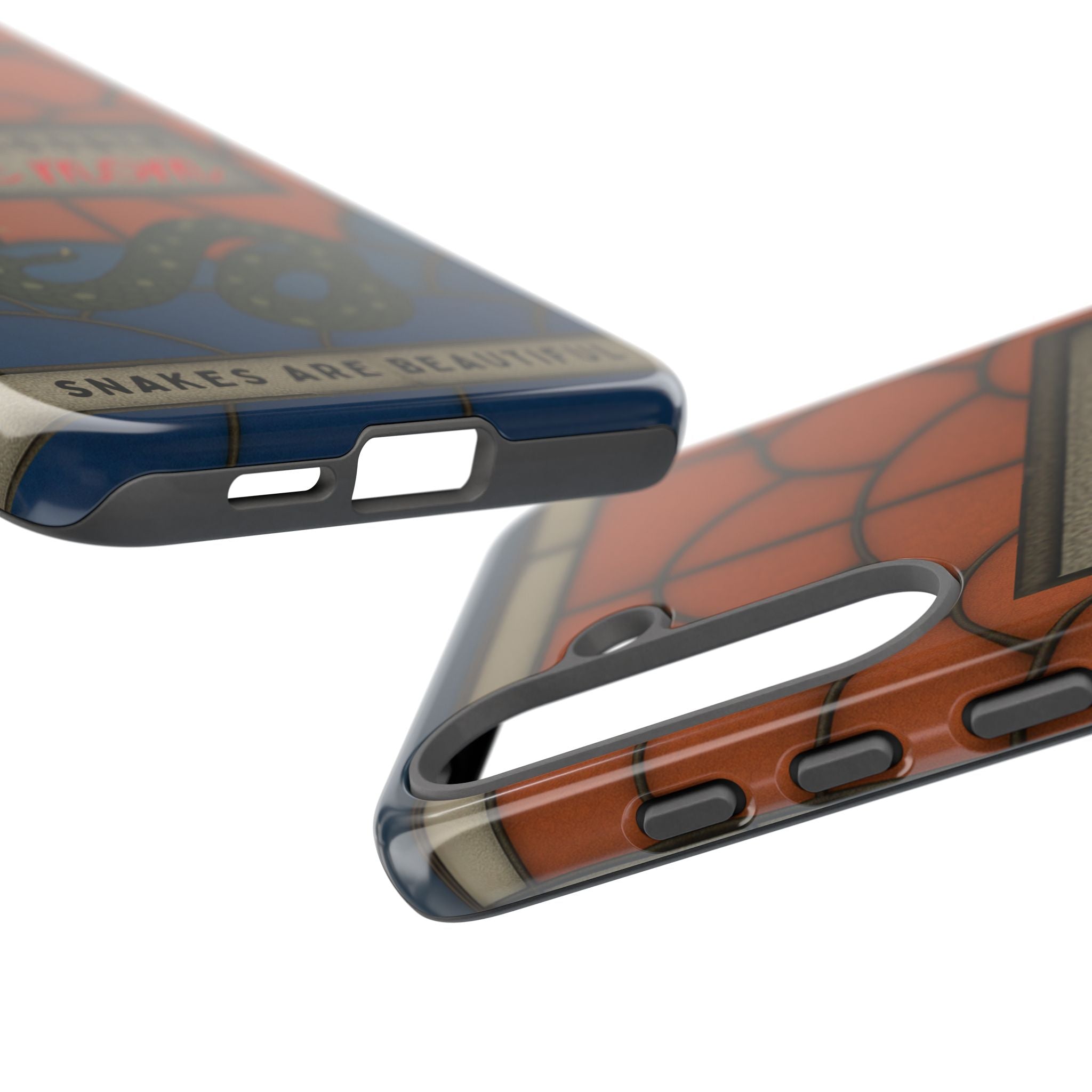 Danger Noodle Snake Mom Phone Case | Snakes Are Beautiful |Stained Glass Snake Art | Funny Snake Lover Gift |  Reptile Mom Phone Cover