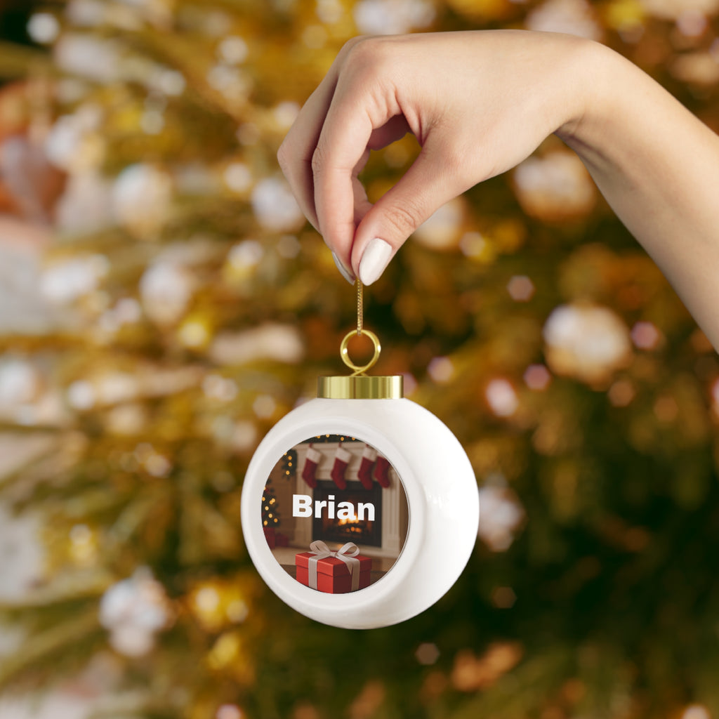 Custom Photo Christmas Ornament – Personalized Ceramic (Tree or Bells)