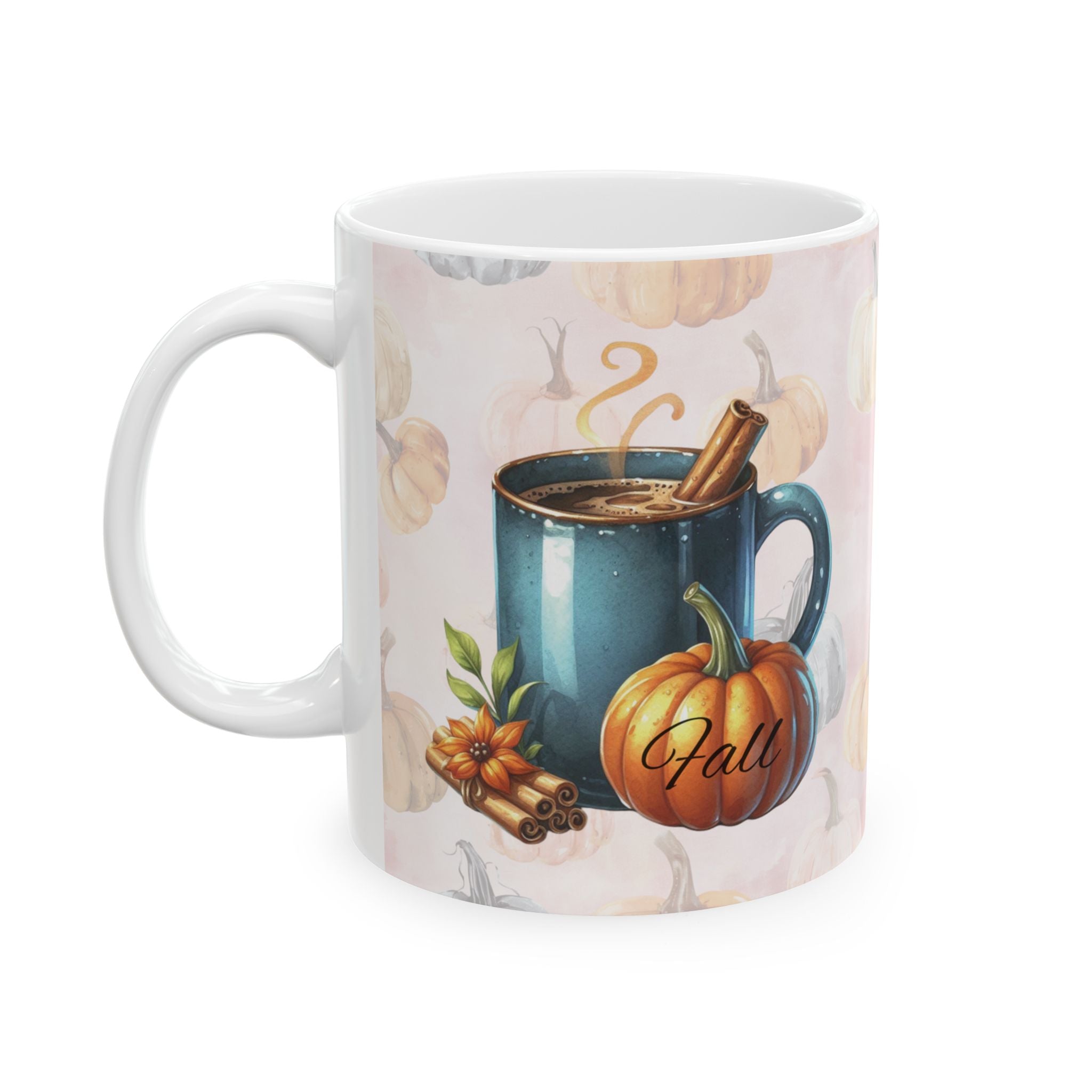 Fall Vibes Coffee Mug For Pumpkin Spice Lovers, Autumn Hot Cocoa Cup