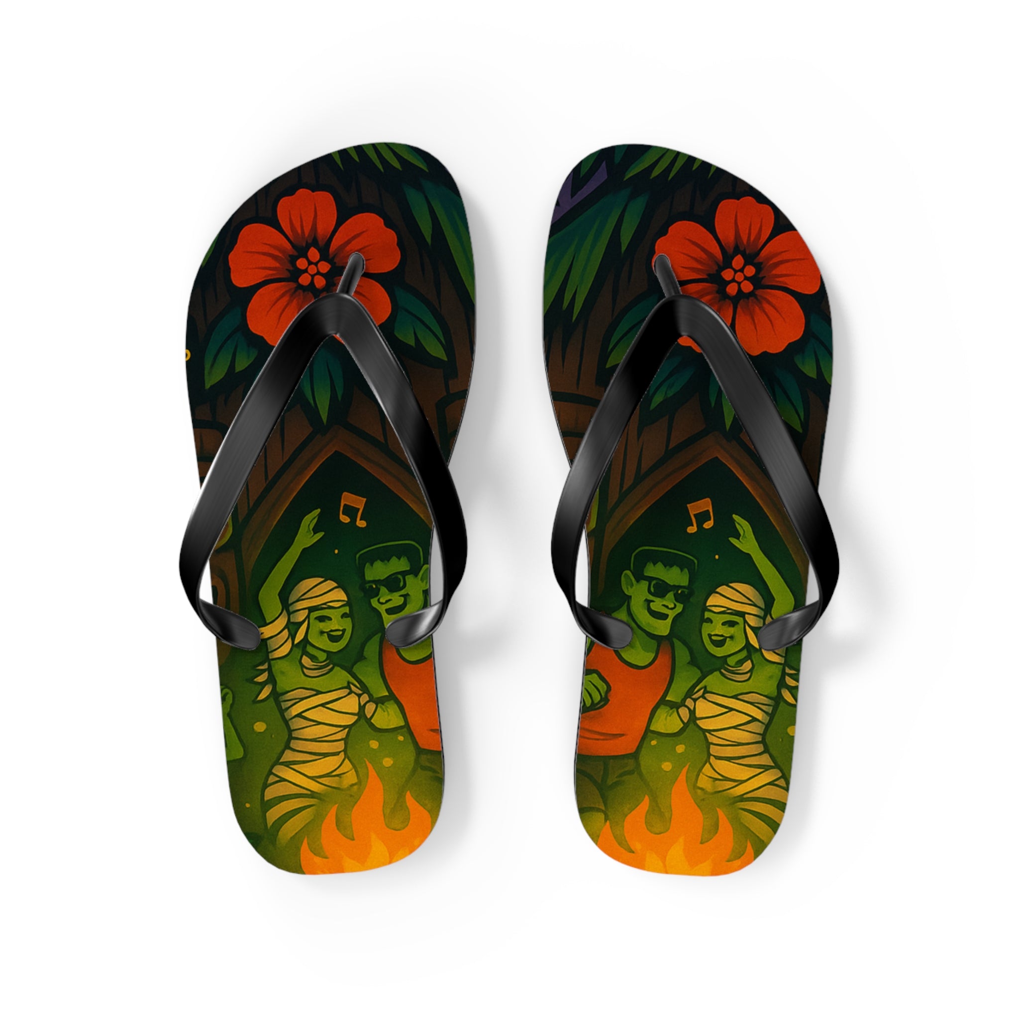 Nightlife Flip Flops for Halloween - Summerween Beach Days