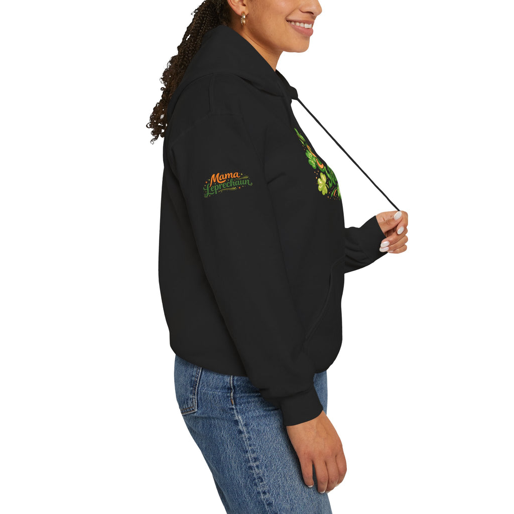 Mama Leprechaun Shamrock Squad Hoodie - St. Patrick's Day Clover Design