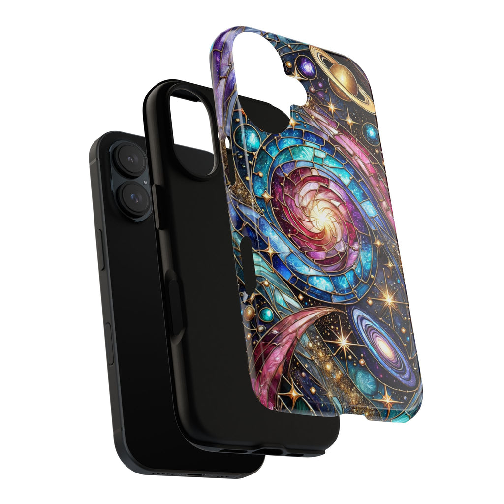 Stained Glass Celestial iPhone Case – Galaxy 3D Full-Wrap Protective Phone Cover