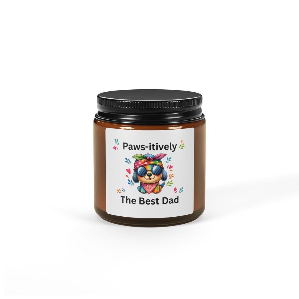 Paws-itively The Best Dad Scented Soy Candle, Dog Dad Gift