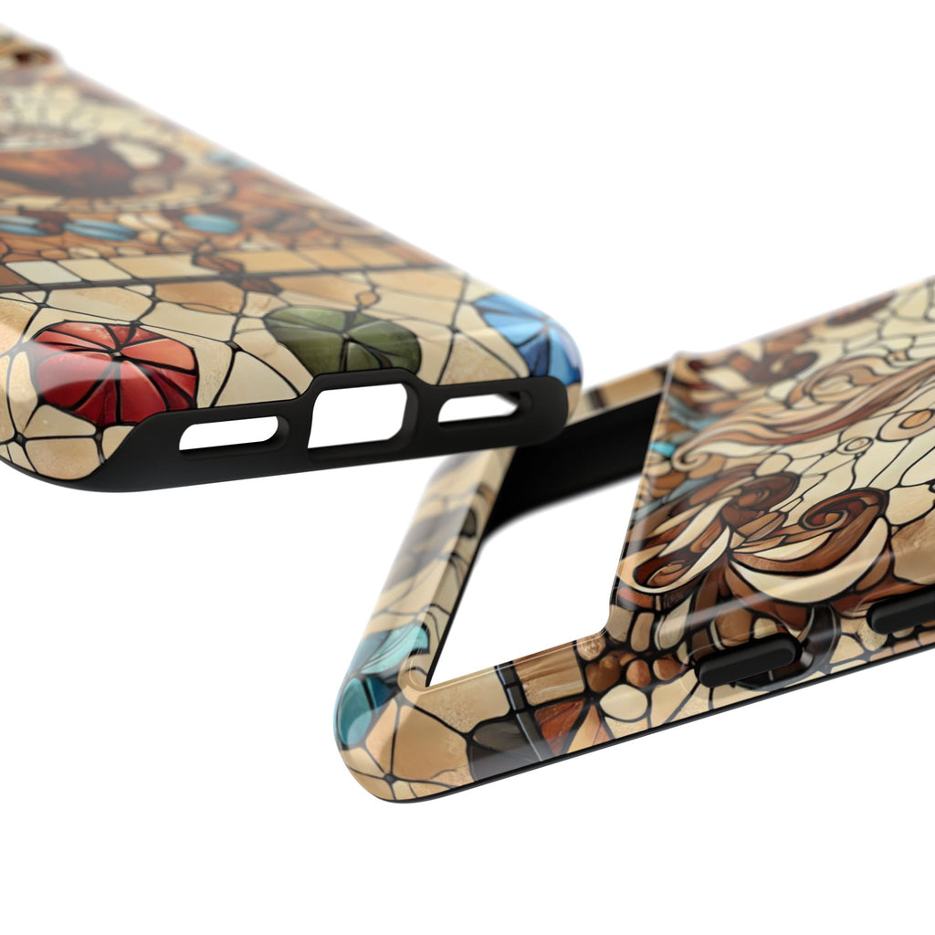 Stained Glass Coffee Android Phone Case – Shockproof TPU, 3D Wrap