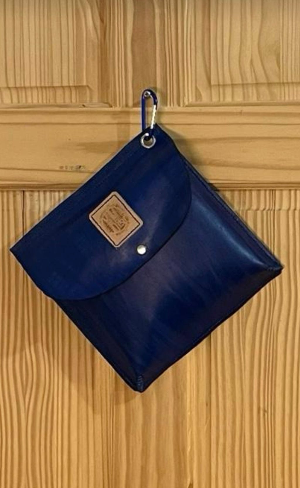 Genuine Leather Purple Haversack Bag