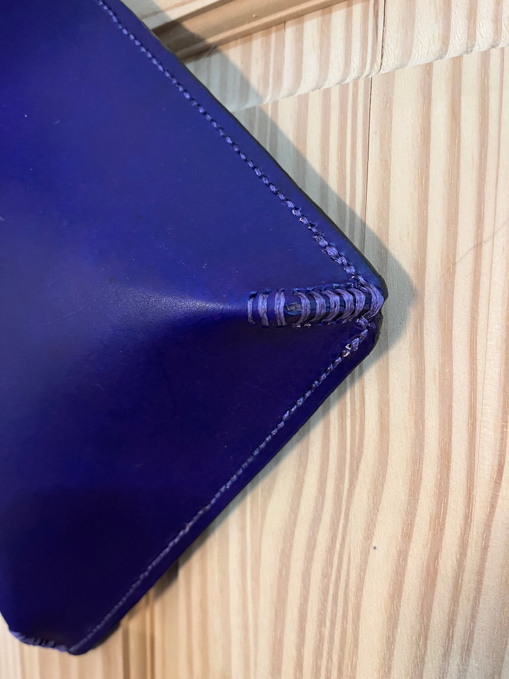 Genuine Leather Purple Haversack Bag