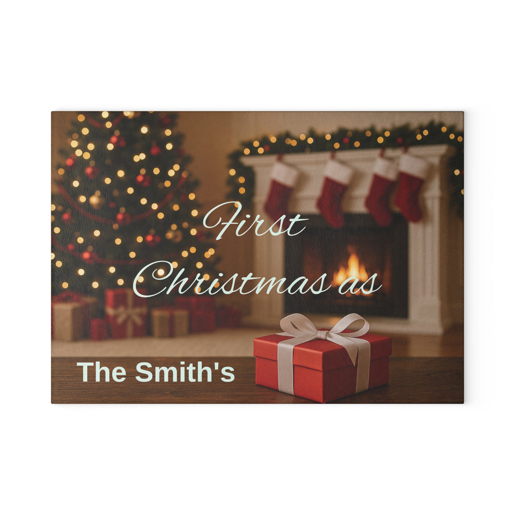 Personalized Glass Cutting Board, Custom Kitchen Decor, Your Photo