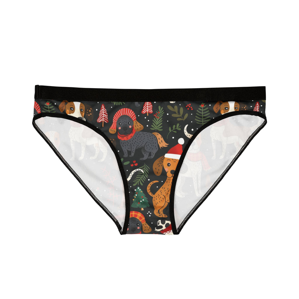 Christmas Dachshund Print Women's Bikini Briefs – Festive Dog Print Underwear