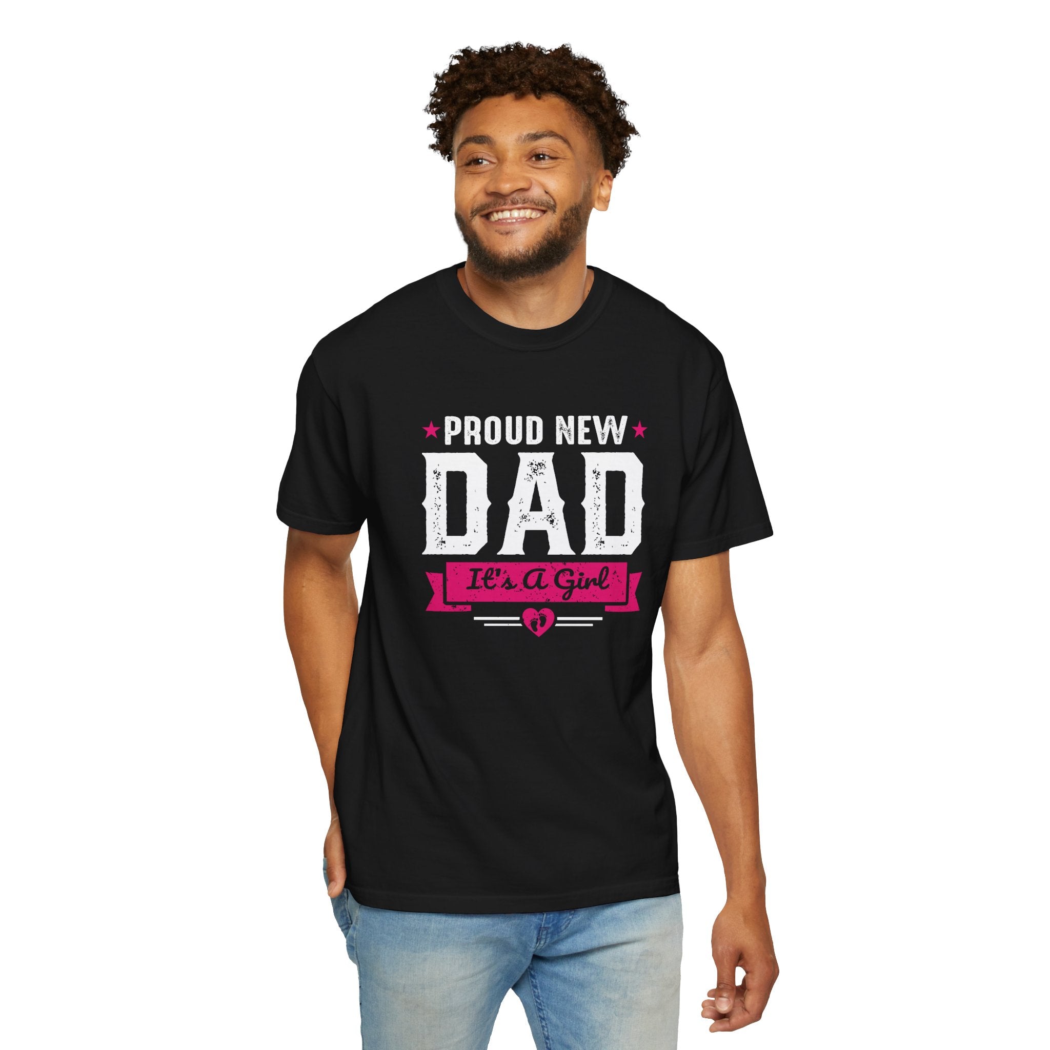 Proud New Dad T-shirt, Cute Baby Announcement Tee, New Father Apparel