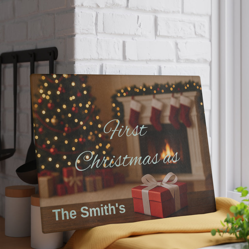 Personalized Glass Cutting Board, Custom Kitchen Decor, Your Photo