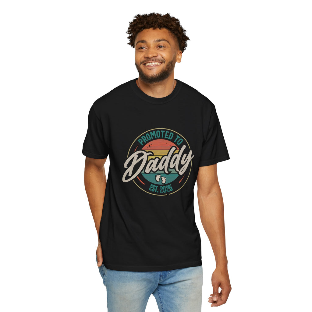 Promoted to Daddy T-shirt, New Dads Tee, Baby Announcement Shirt
