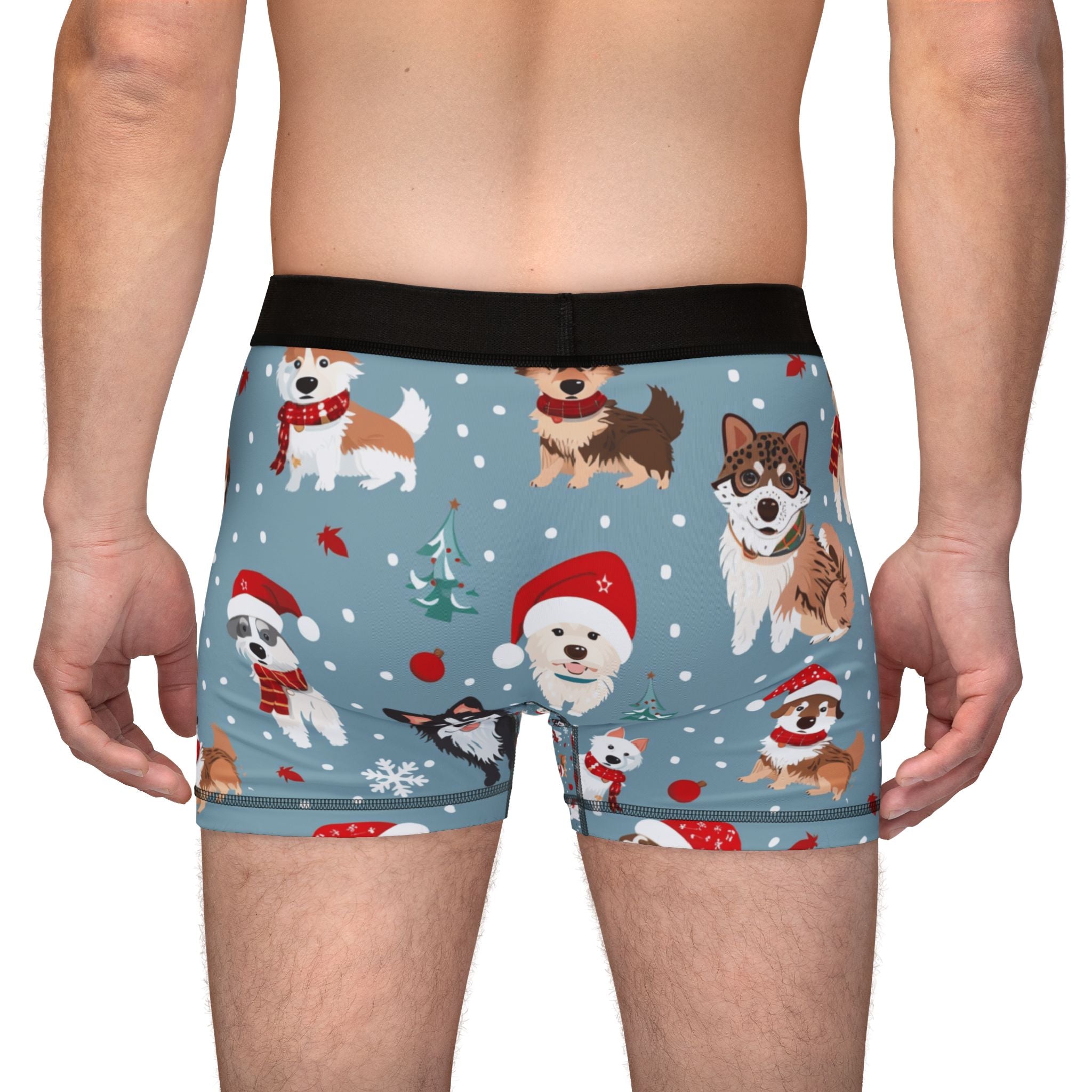 Holiday Corgi & Dog Christmas Boxer Shorts