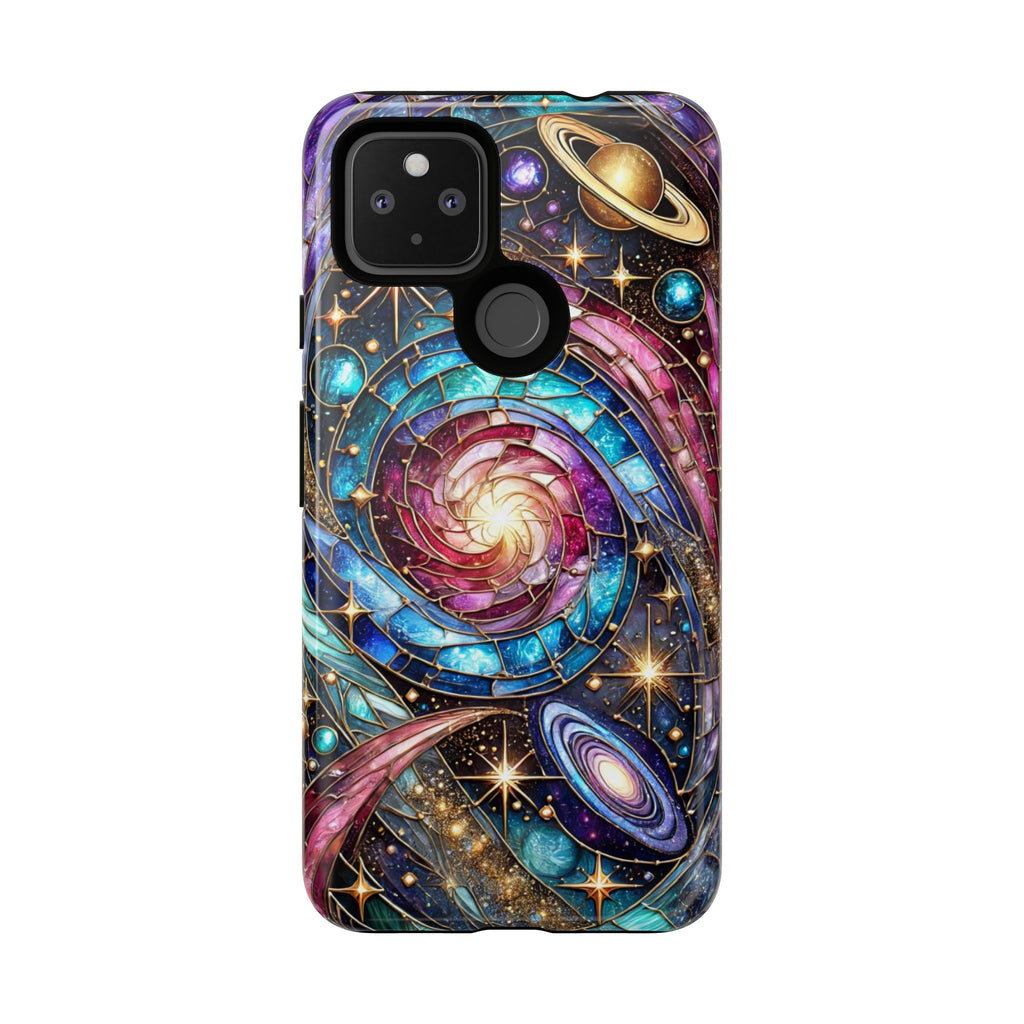 Stained Glass Celestial Android Phone Case – 3D Galaxy Full-Wrap Protective Cover with TPU Liner