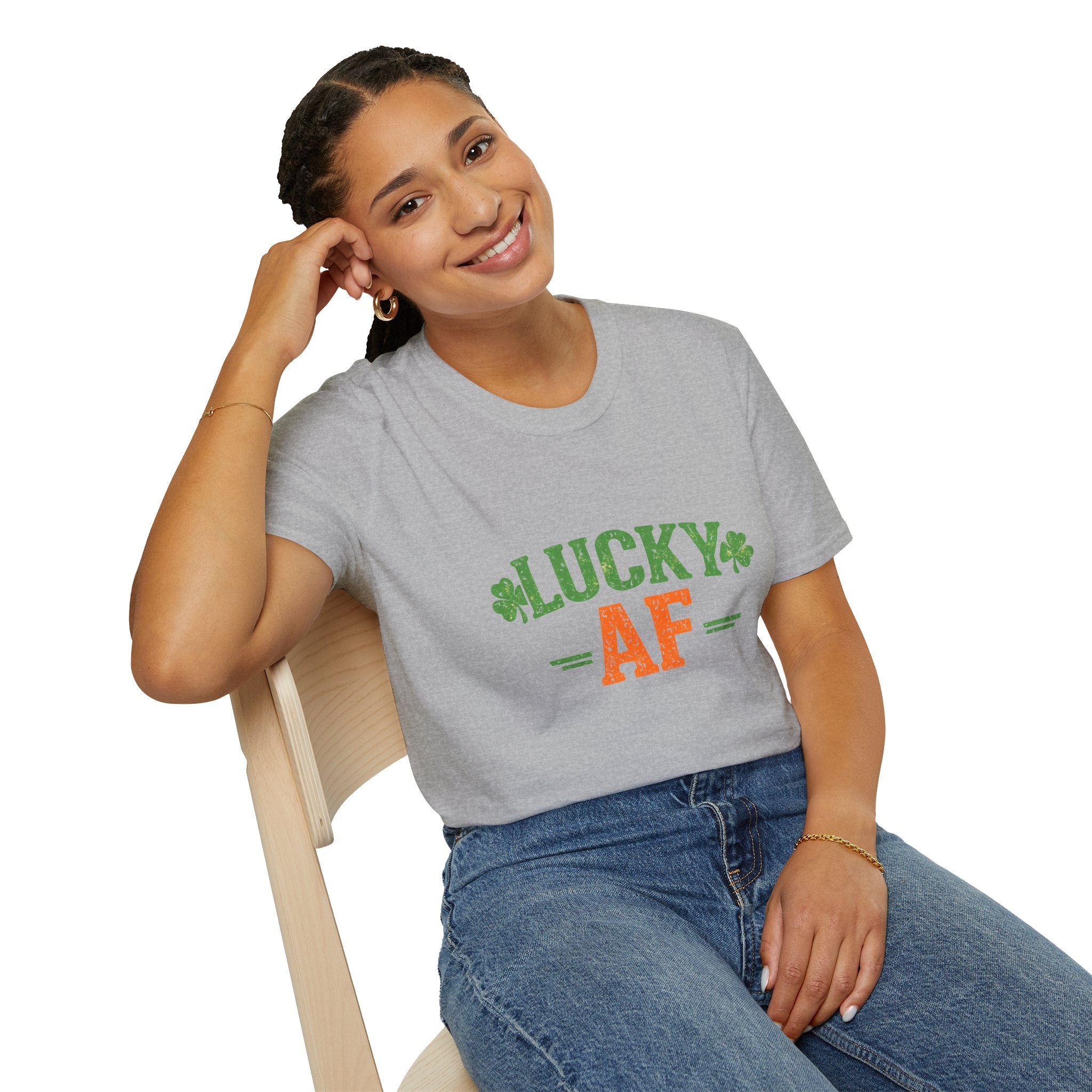 Lucky AF T-Shirt — St. Patrick’s Day Shamrock Tee