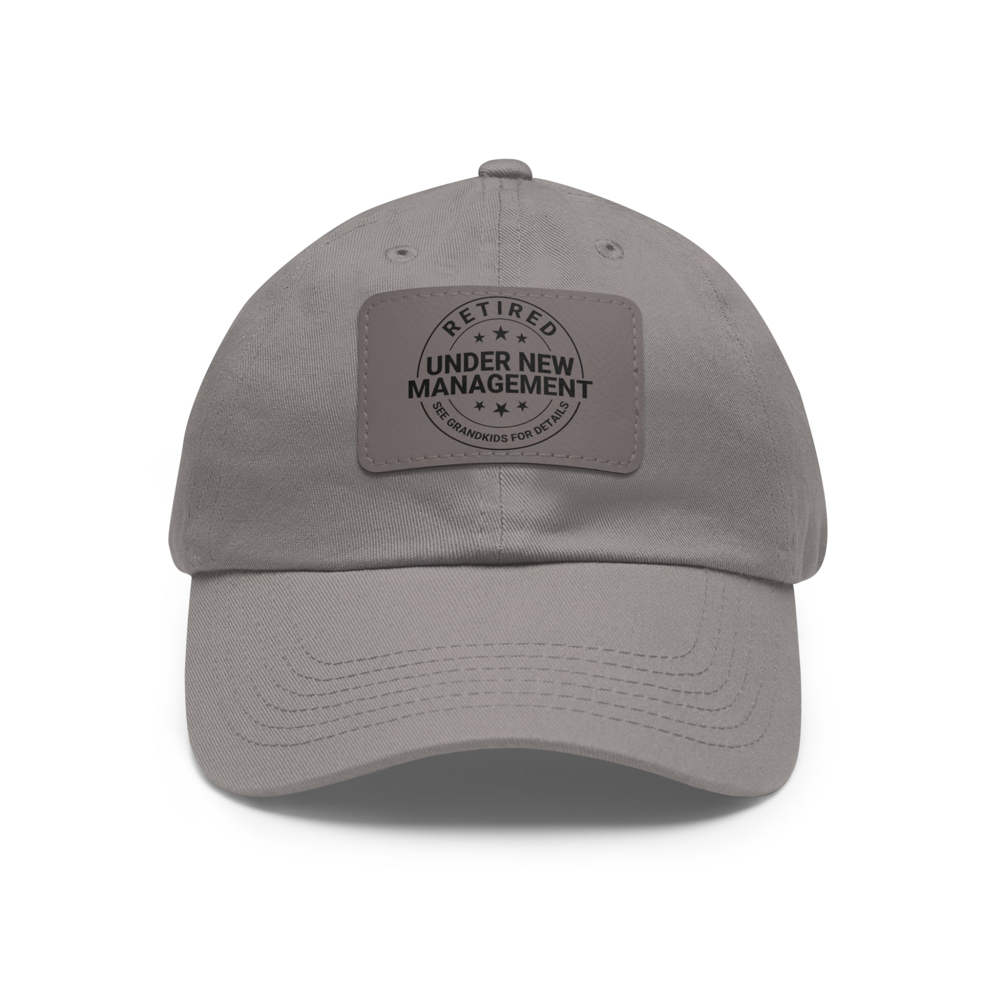 Retired 'Under New Management' Leather Patch Dad Hat
