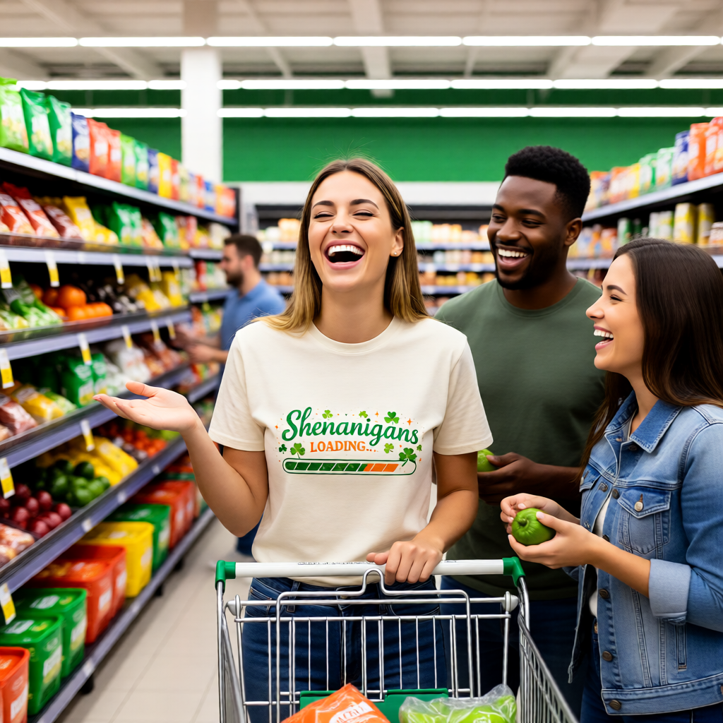 Shenanigans Loading T-Shirt — St. Patrick’s Day Shamrock Party Tee