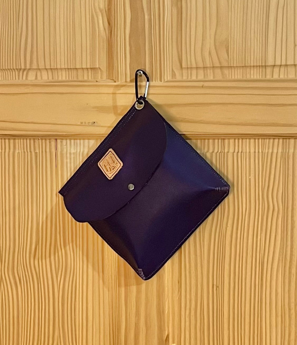 Genuine Leather Purple Haversack Bag