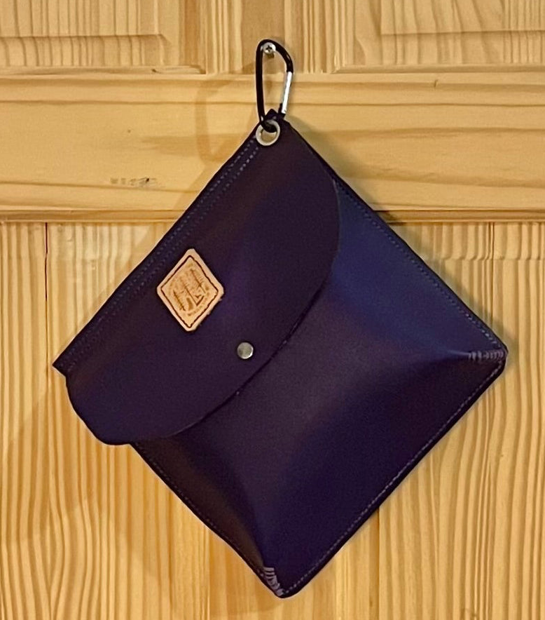 Genuine Leather Purple Haversack Bag