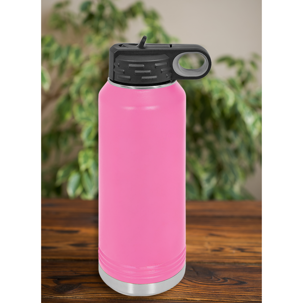 Blessed Breast Cancer Water Bottle – Personalized Pink Ribbon Gift